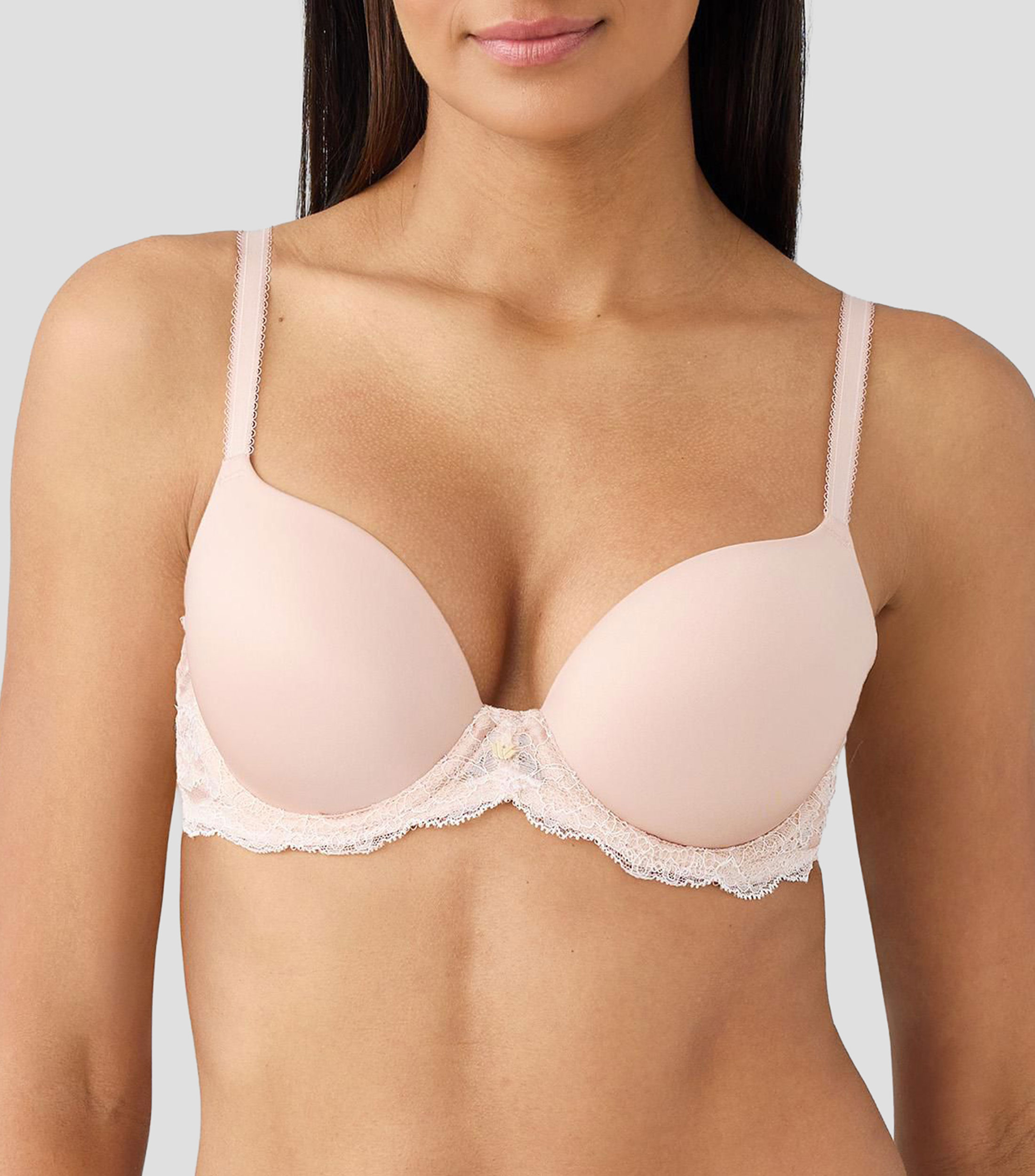 Brasier liso con encaje